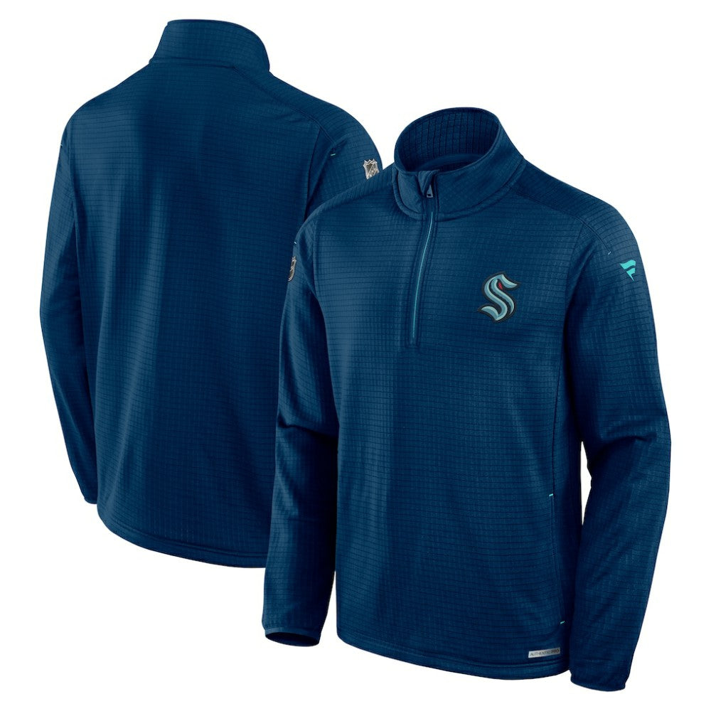 Seattle Kraken Fanatics Authentic Pro Rink Quarter-Zip Top