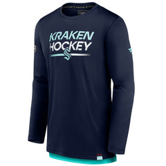 Seattle Kraken Fanatics Authentic Pro Tech Long Sleeve T-Shirt