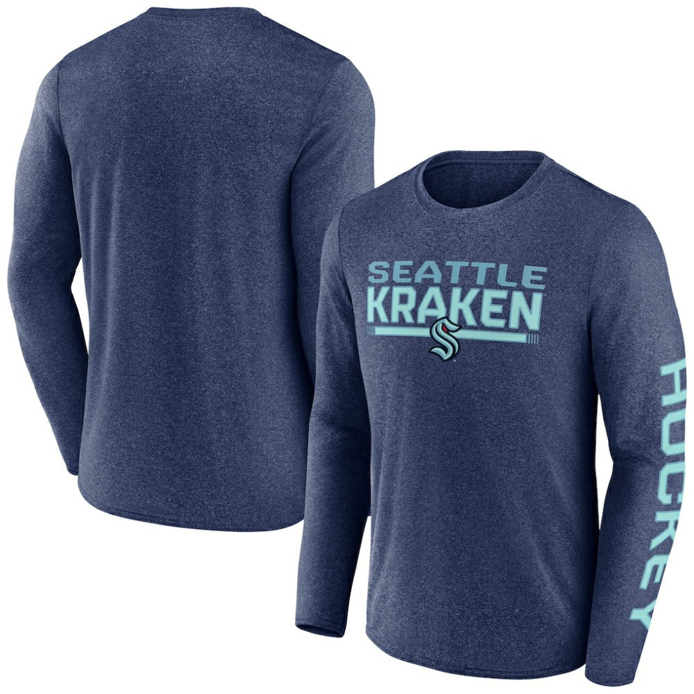 Seattle Kraken Fanatics Sweep Iconic Synthetic Long Sleeve T-Shirt