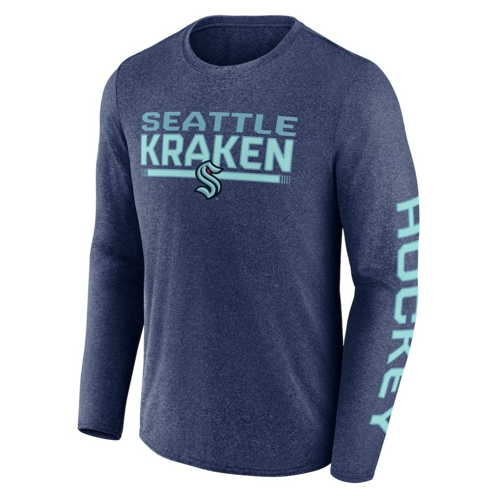 Seattle Kraken Fanatics Sweep Iconic Synthetic Long Sleeve T-Shirt