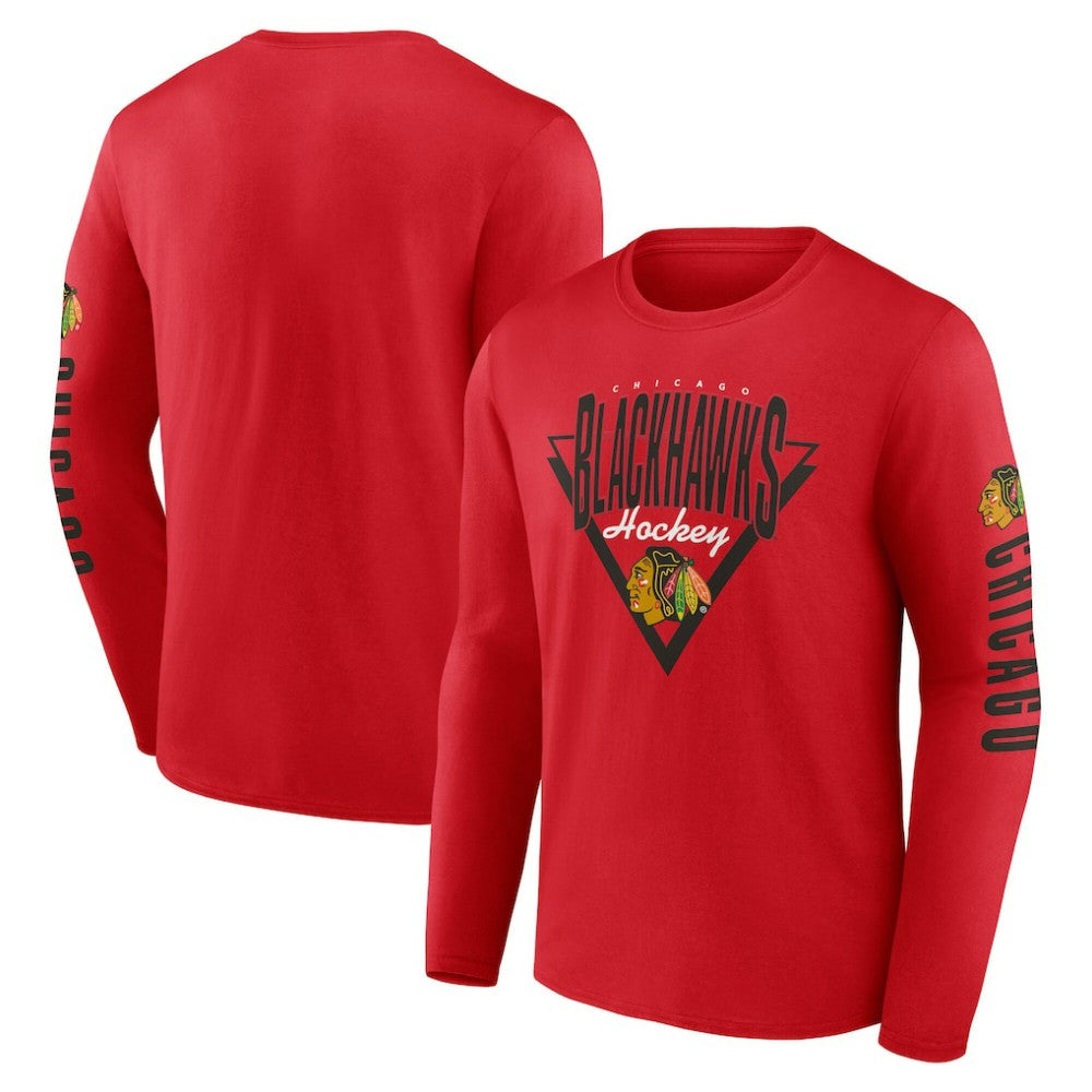 Chicago Blackhawks Fanatics Headline Long Sleeve T-Shirt