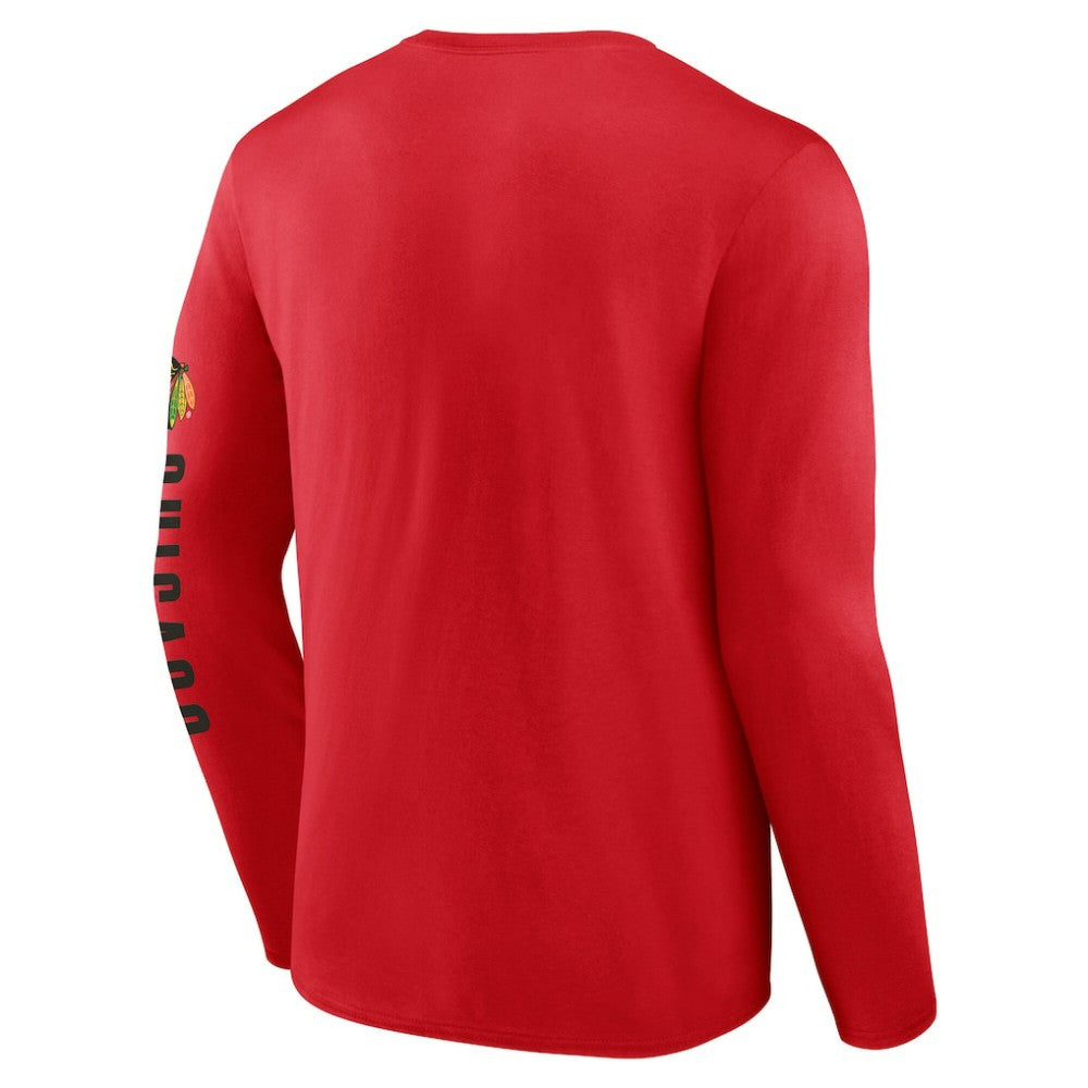 Chicago Blackhawks Fanatics Headline Long Sleeve T-Shirt