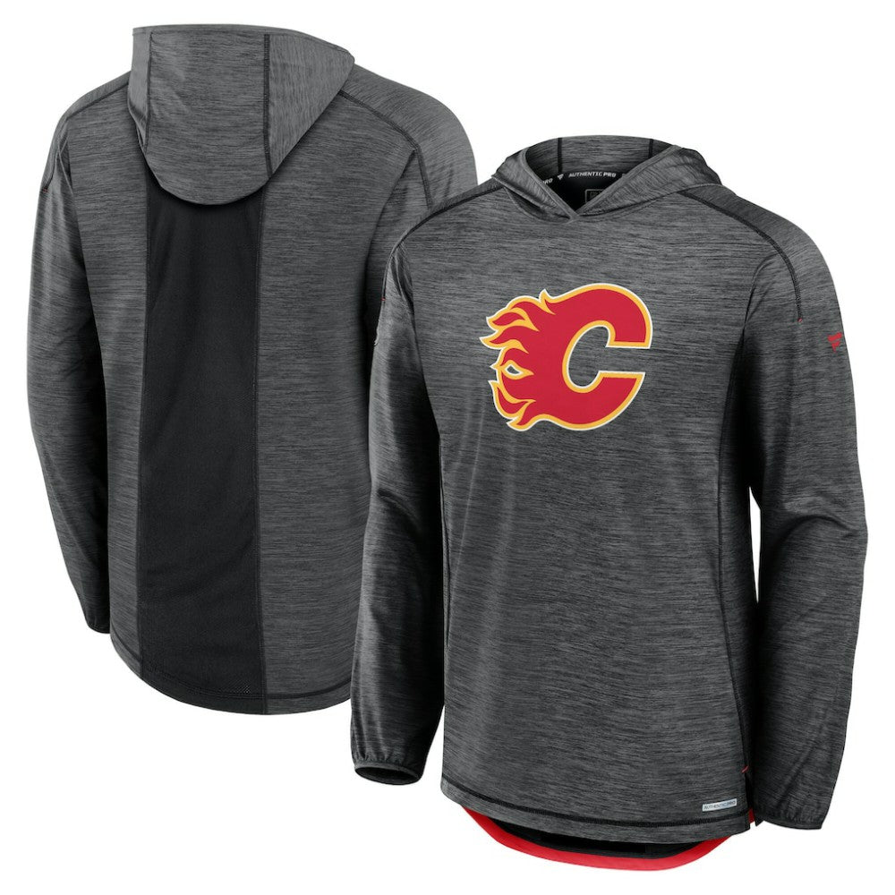 Calgary Flames Fanatics Authentic Pro Rink Pullover Hoodie