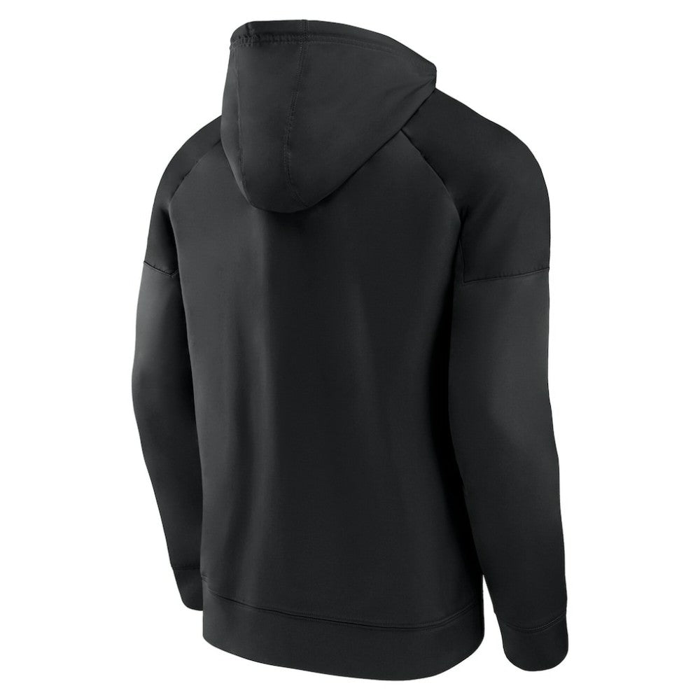 St. Louis Blues Fanatics Black Ice Defender Raglan Pullover Hoodie