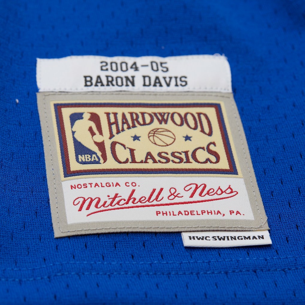 Baron Davis Golden State Warriors Hardwood Classics 2004/05 Swingman Jersey - Royal | Mitchell & Ness for sale