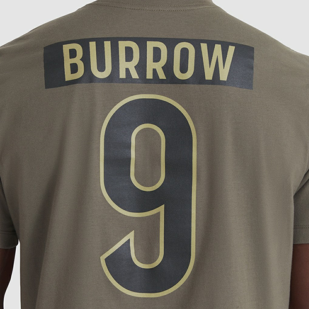 NFL Cincinnati Bengals Joe Burrow  2025 Salute to Service Name & Number T-Shirt