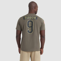 NFL Cincinnati Bengals Joe Burrow  2025 Salute to Service Name & Number T-Shirt