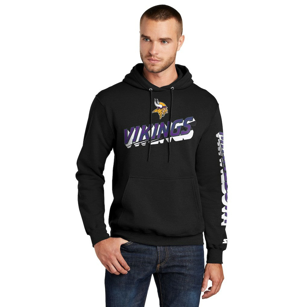 NFL Minnesota Vikings Starter Wordmark Logo Pullover Hoodie