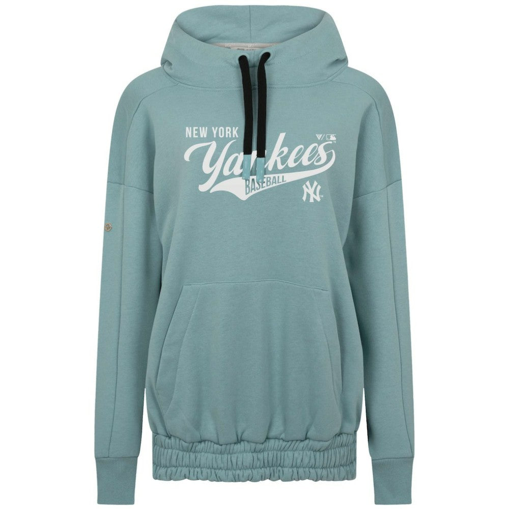 New York Yankees Levelwear Women's Waterfall Glide Pullover Hoodie - Blue