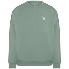 Los Angeles Dodgers Levelwear Women's Luxe Signature Tri-Blend Pullover Sweatshirt - Sage Green