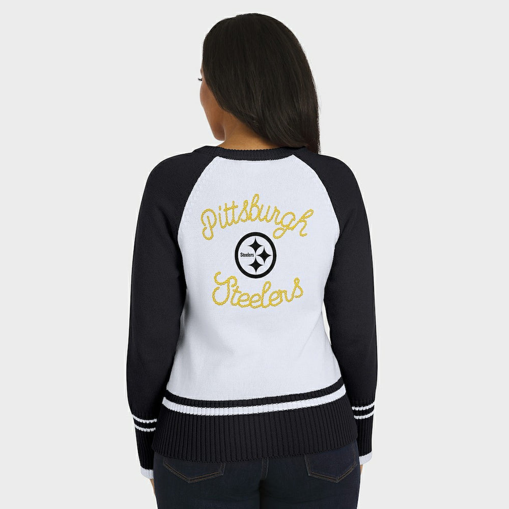 NFL Pittsburgh Steelers WEAR by Erin Andrews Women's Colorblock Raglan Sweater