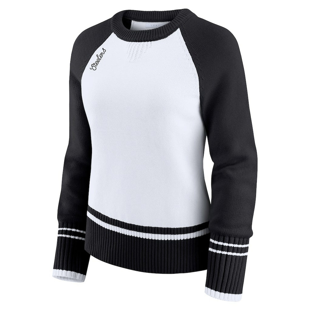 NFL Pittsburgh Steelers WEAR by Erin Andrews Women's Colorblock Raglan Sweater