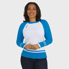 NFL Detroit Lions WEAR by Erin Andrews Women's Colorblock Raglan Sweater