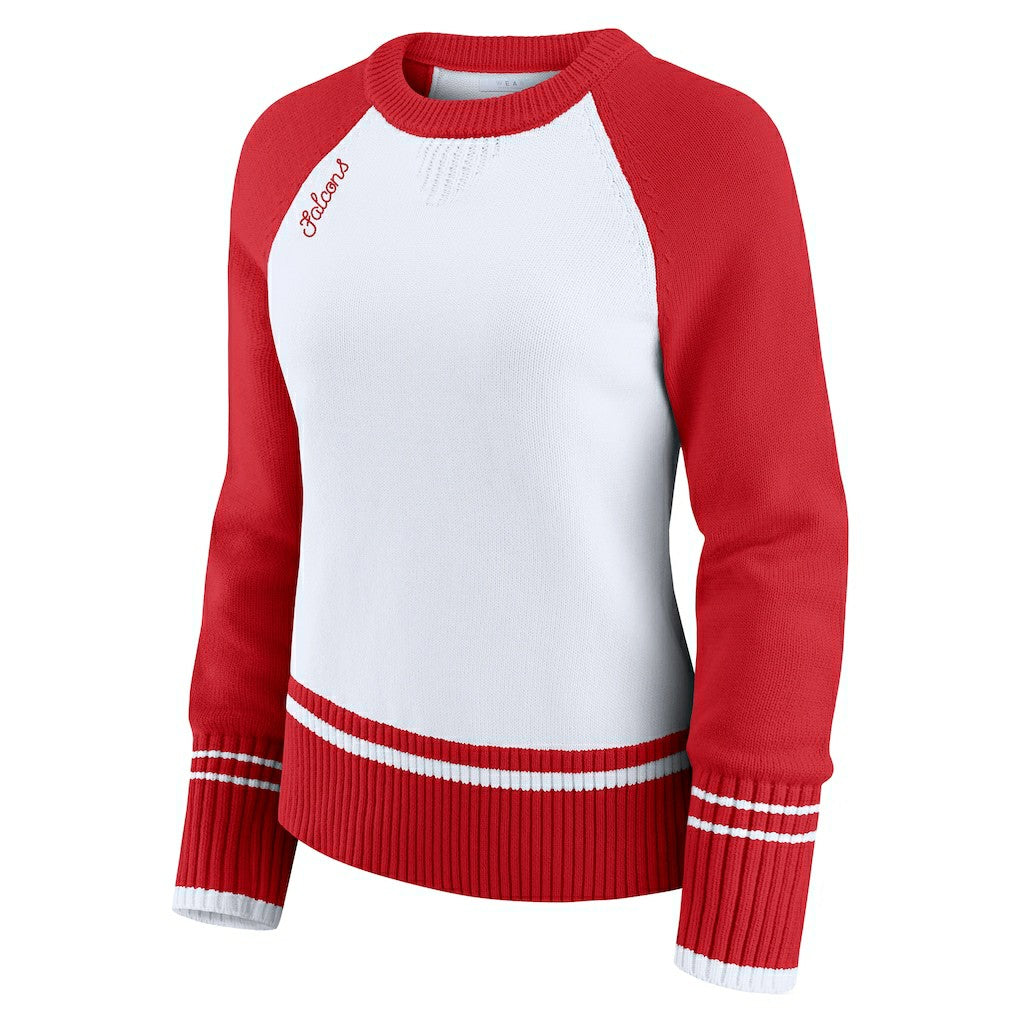 NFL Atlanta Falcons WEAR by Erin Andrews Women's Colorblock Raglan Sweater