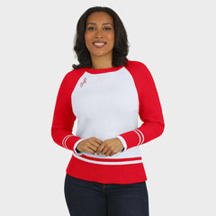 NFL Kansas City Chiefs WEAR by Erin Andrews Women's Colorblock Raglan Sweater
