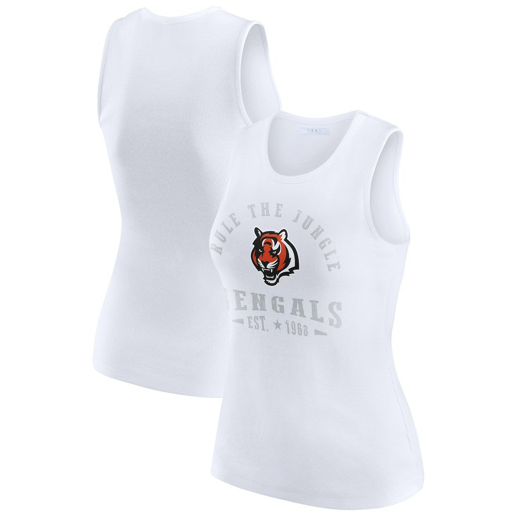 NFL Cincinnati Bengals WEAR by Erin Andrews Women's Ribbed Graphic Tank Top
