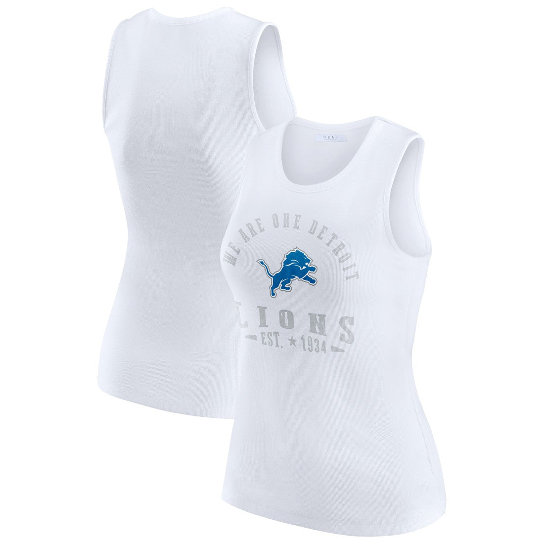 NFL Detroit Lions WEAR by Erin Andrews Women's Ribbed Graphic Tank Top
