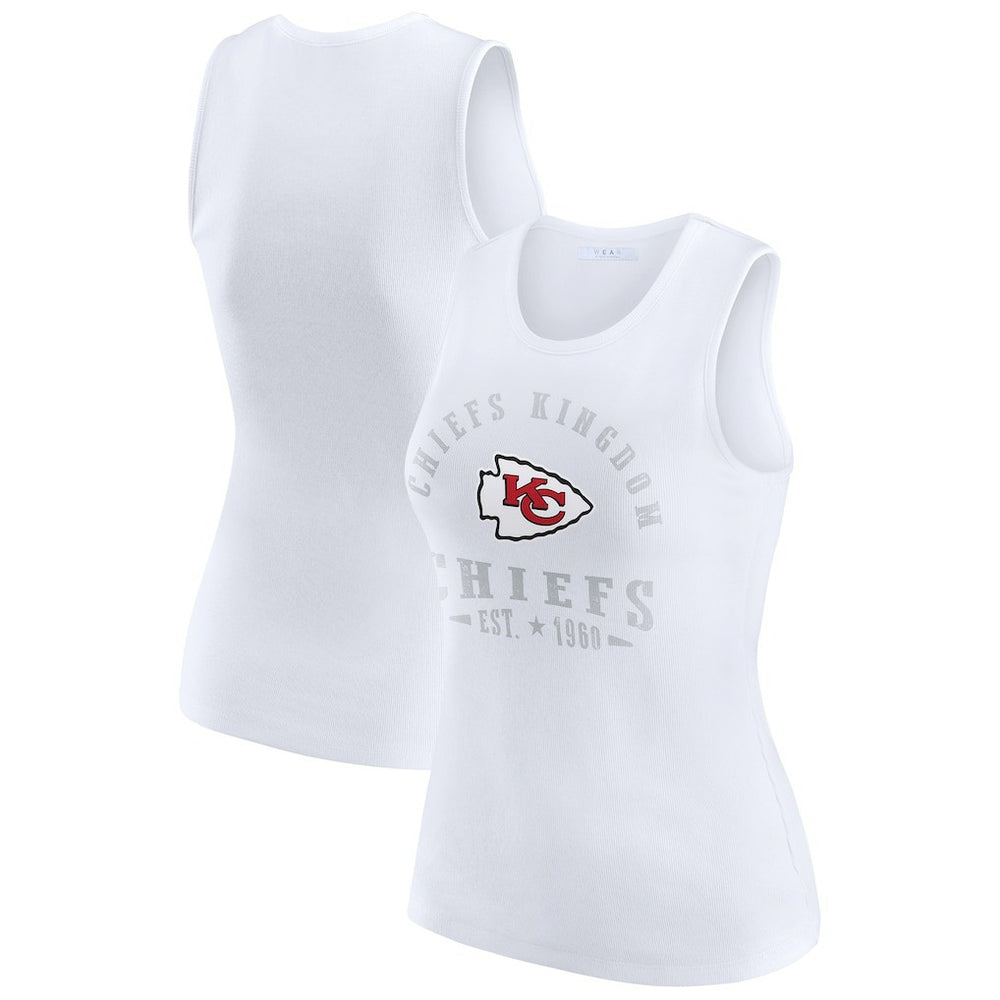 NFL Kansas City Chiefs WEAR by Erin Andrews Women's Ribbed Graphic Tank Top