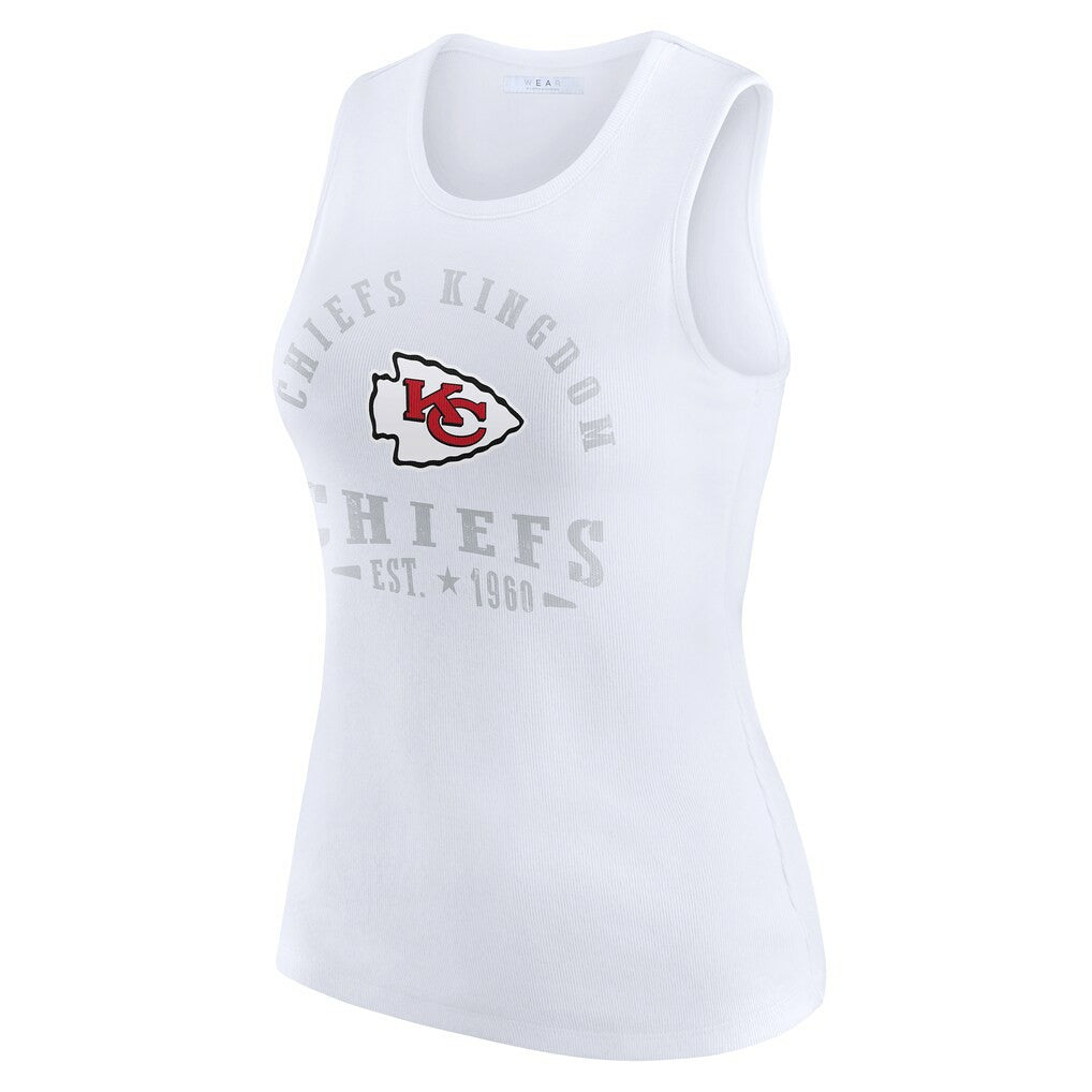 NFL Kansas City Chiefs WEAR by Erin Andrews Women's Ribbed Graphic Tank Top