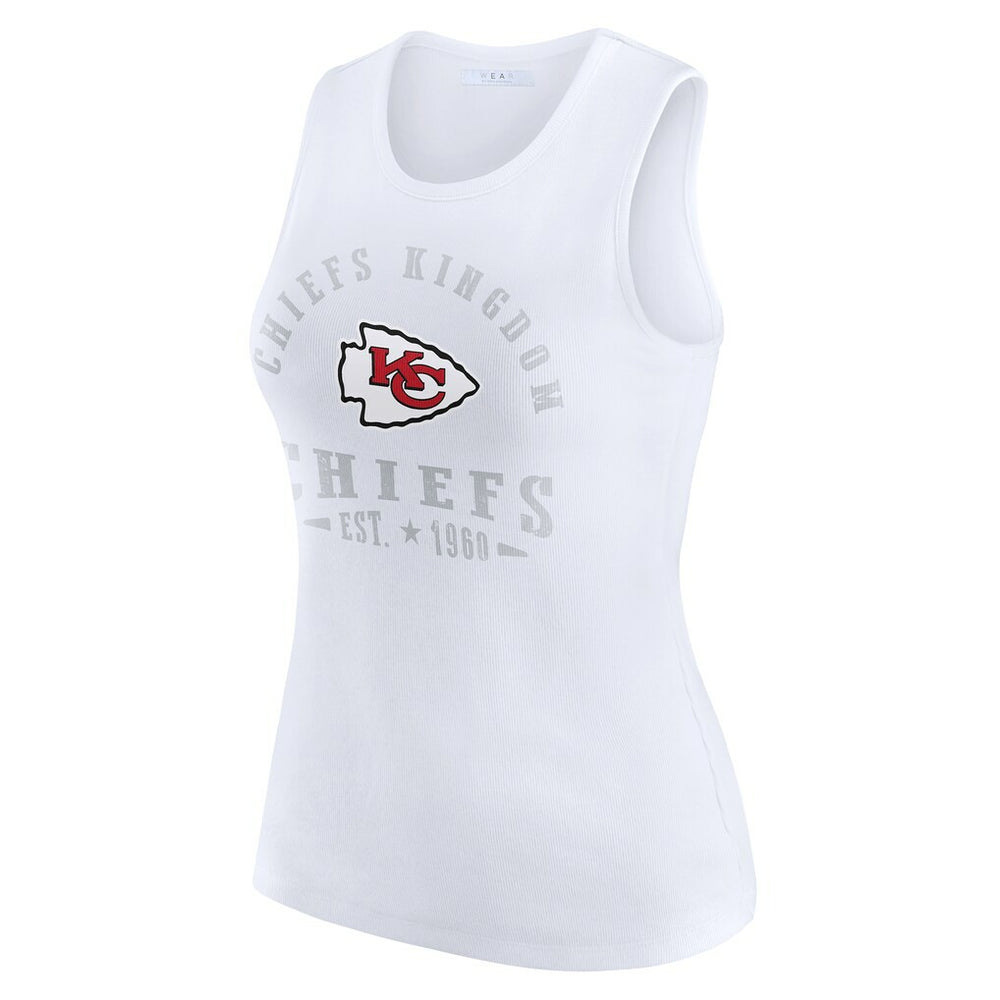 NFL Kansas City Chiefs WEAR by Erin Andrews Women's Ribbed Graphic Tank Top