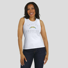 NFL Los Angeles Chargers WEAR by Erin Andrews Women's Ribbed Graphic Tank Top