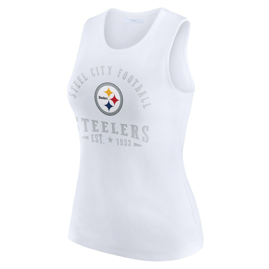 NFL Pittsburgh Steelers WEAR by Erin Andrews Women's Ribbed Graphic Tank Top