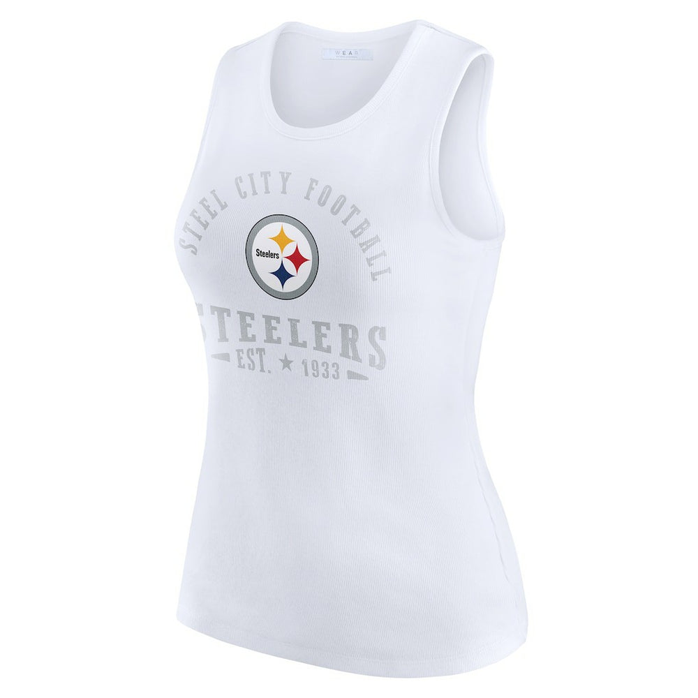 NFL Pittsburgh Steelers WEAR by Erin Andrews Women's Ribbed Graphic Tank Top