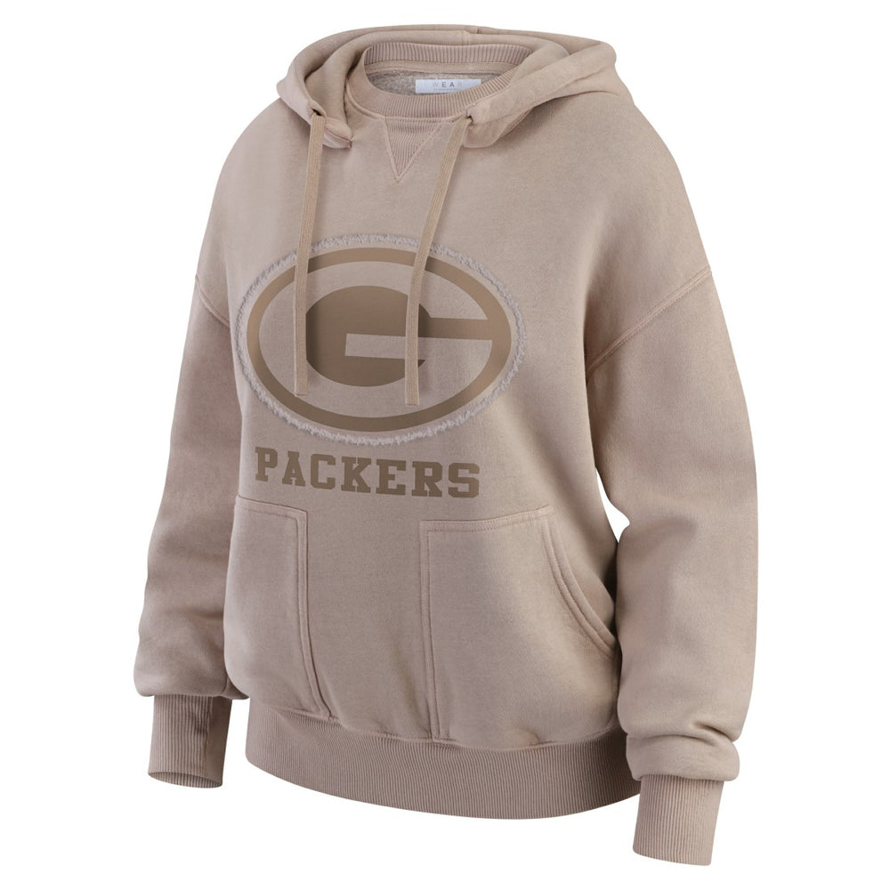 NFL Green Bay Packers WEAR by Erin Andrews Women's Washed Pullover Crewdie