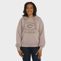 NFL Green Bay Packers WEAR by Erin Andrews Women's Washed Pullover Crewdie