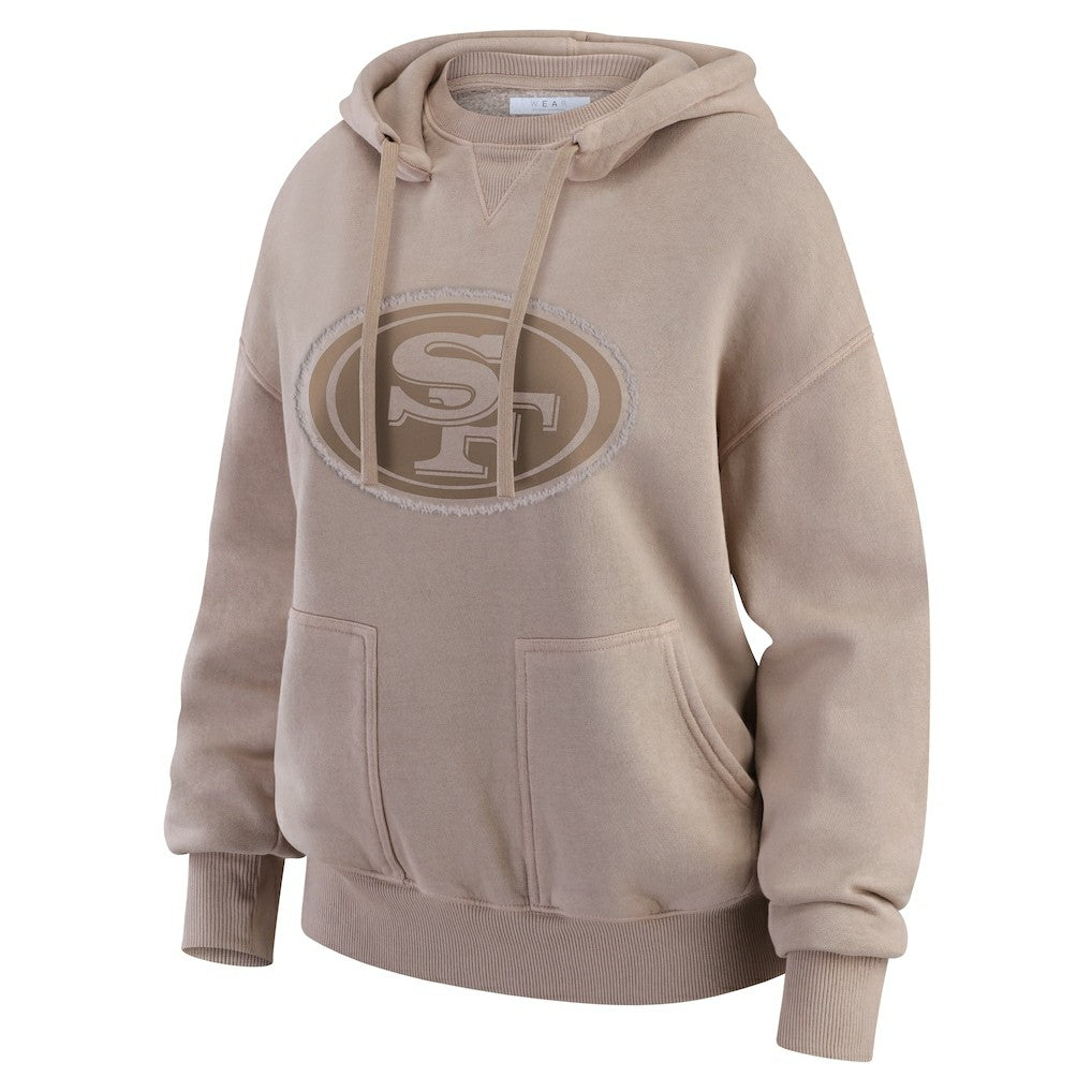 NFL San Francisco 49ers WEAR by Erin Andrews Women's Washed Pullover Crewdie