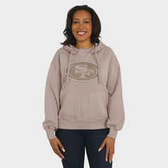 NFL San Francisco 49ers WEAR by Erin Andrews Women's Washed Pullover Crewdie
