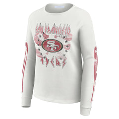NFL San Francisco 49ers WEAR by Erin Andrews Women's Graphic Waffle Long-Sleeve T-Shirt