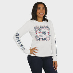 NFL New England Patriots WEAR by Erin Andrews Women's Graphic Waffle Long-Sleeve T-Shirt