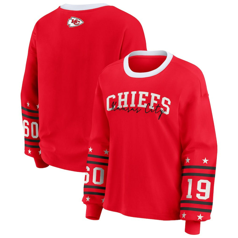NFL Kansas City Chiefs WEAR by Erin Andrews Women's Sport Long-Sleeve T-Shirt