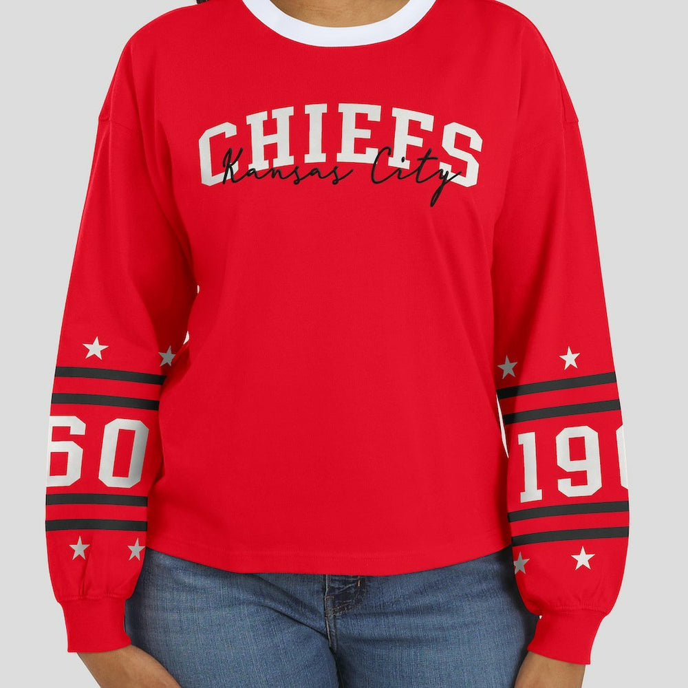 NFL Kansas City Chiefs WEAR by Erin Andrews Women's Sport Long-Sleeve T-Shirt