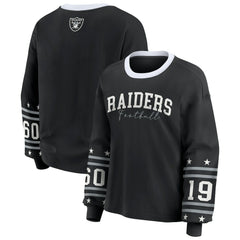 NFL Las Vegas Raiders WEAR by Erin Andrews Women's Sport Long-Sleeve T-Shirt
