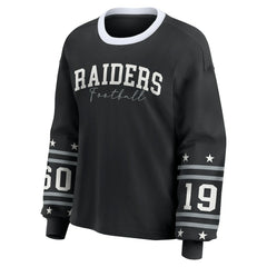 NFL Las Vegas Raiders WEAR by Erin Andrews Women's Sport Long-Sleeve T-Shirt