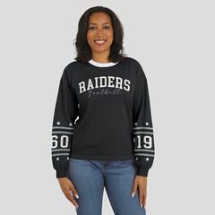 NFL Las Vegas Raiders WEAR by Erin Andrews Women's Sport Long-Sleeve T-Shirt