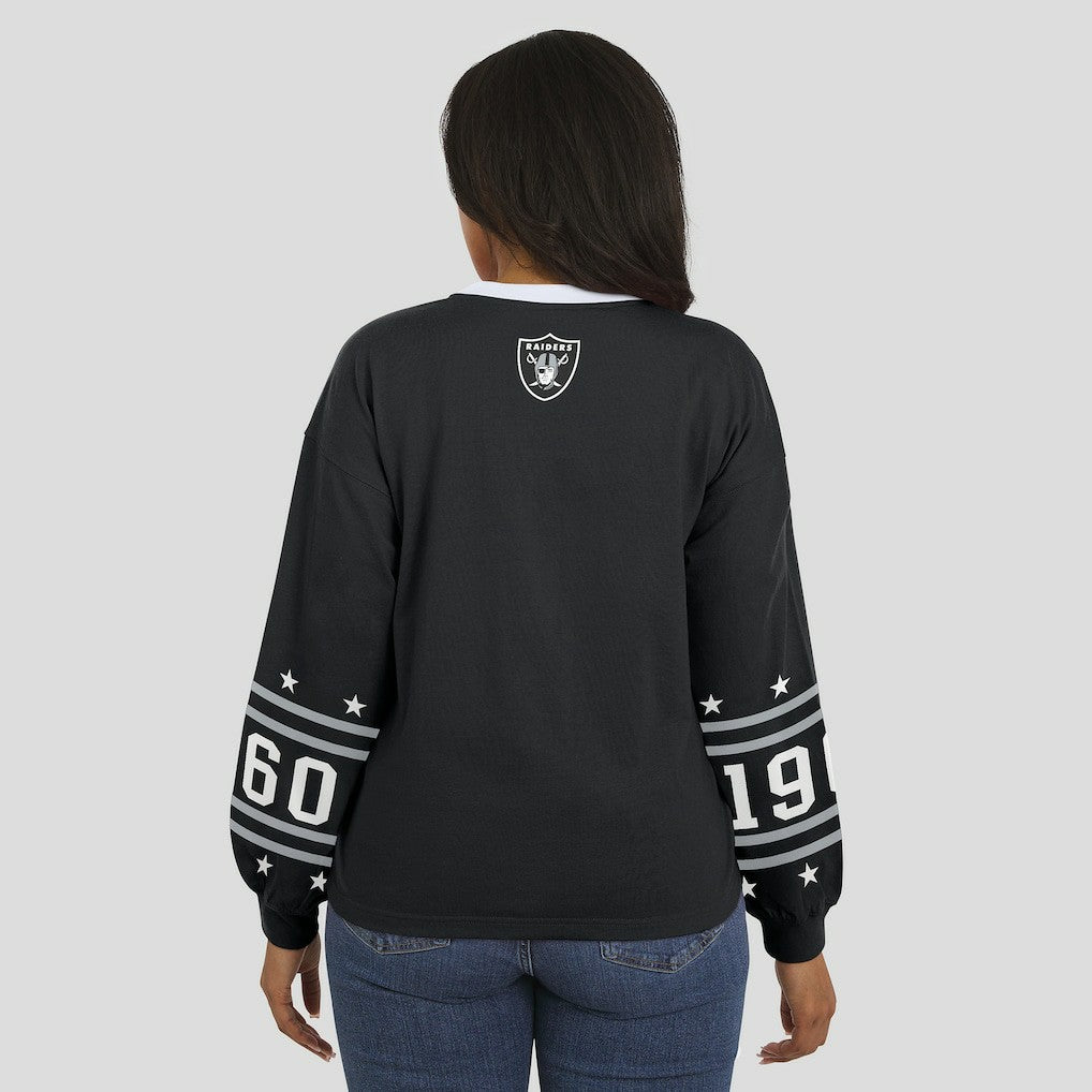 NFL Las Vegas Raiders WEAR by Erin Andrews Women's Sport Long-Sleeve T-Shirt