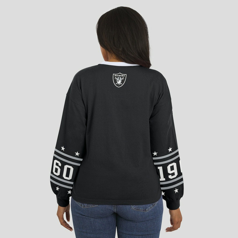 NFL Las Vegas Raiders WEAR by Erin Andrews Women's Sport Long-Sleeve T-Shirt