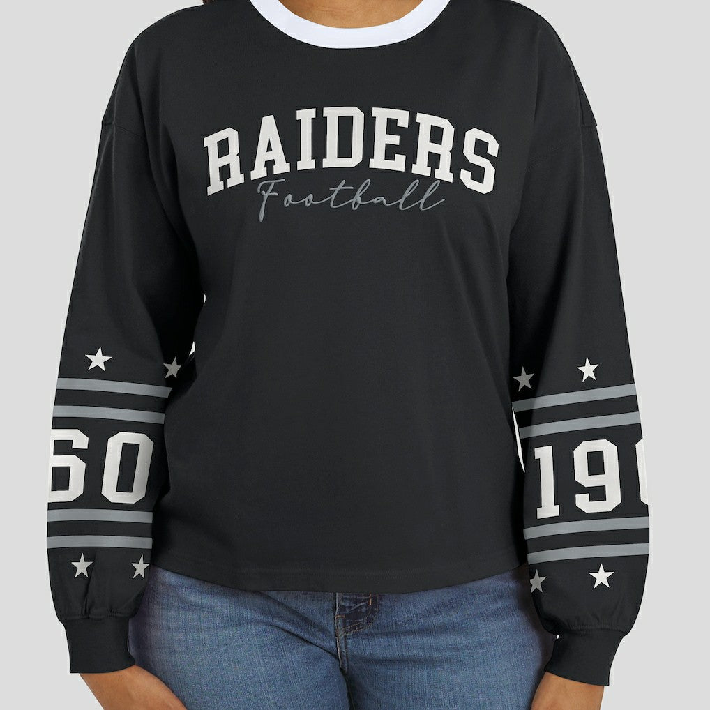 NFL Las Vegas Raiders WEAR by Erin Andrews Women's Sport Long-Sleeve T-Shirt