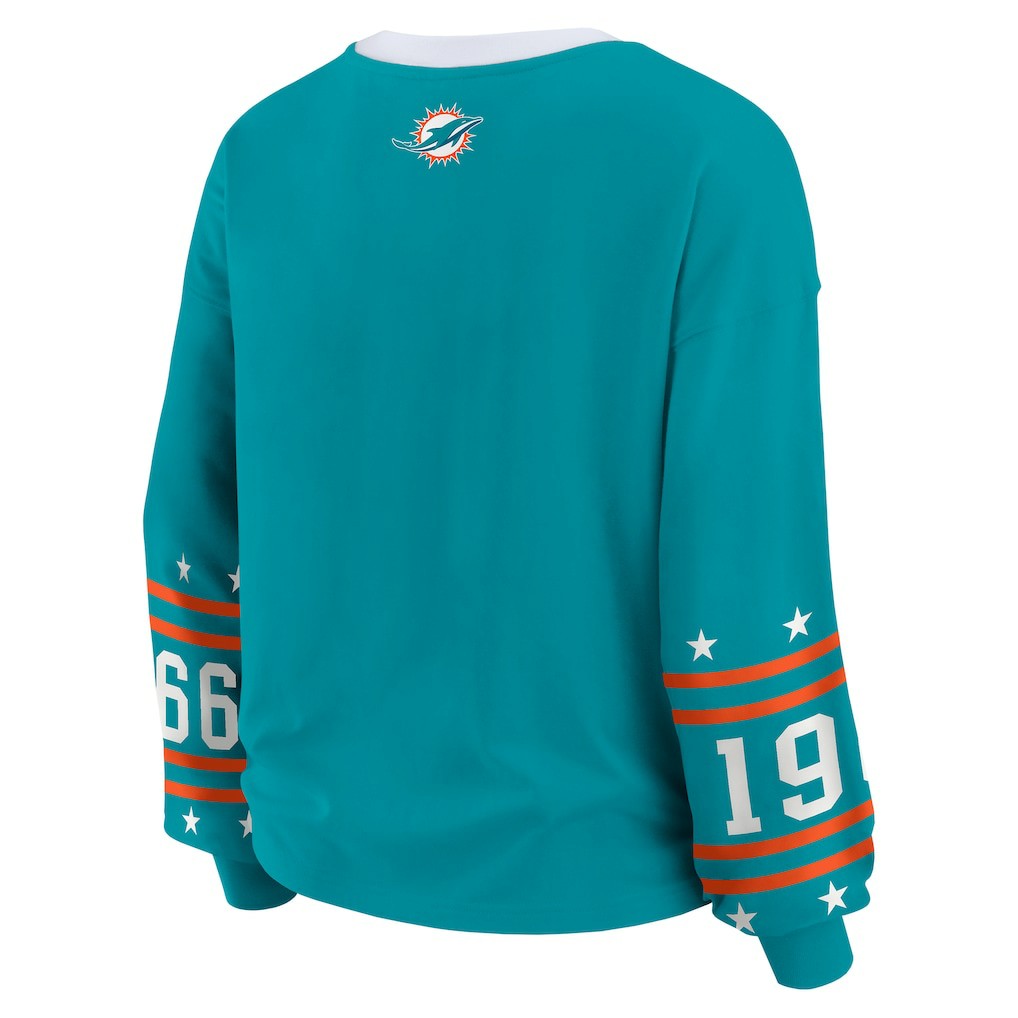 NFL Miami Dolphins WEAR by Erin Andrews Women's Sport Long-Sleeve T-Shirt
