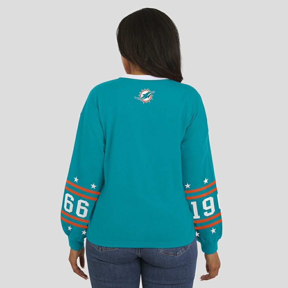 NFL Miami Dolphins WEAR by Erin Andrews Women's Sport Long-Sleeve T-Shirt