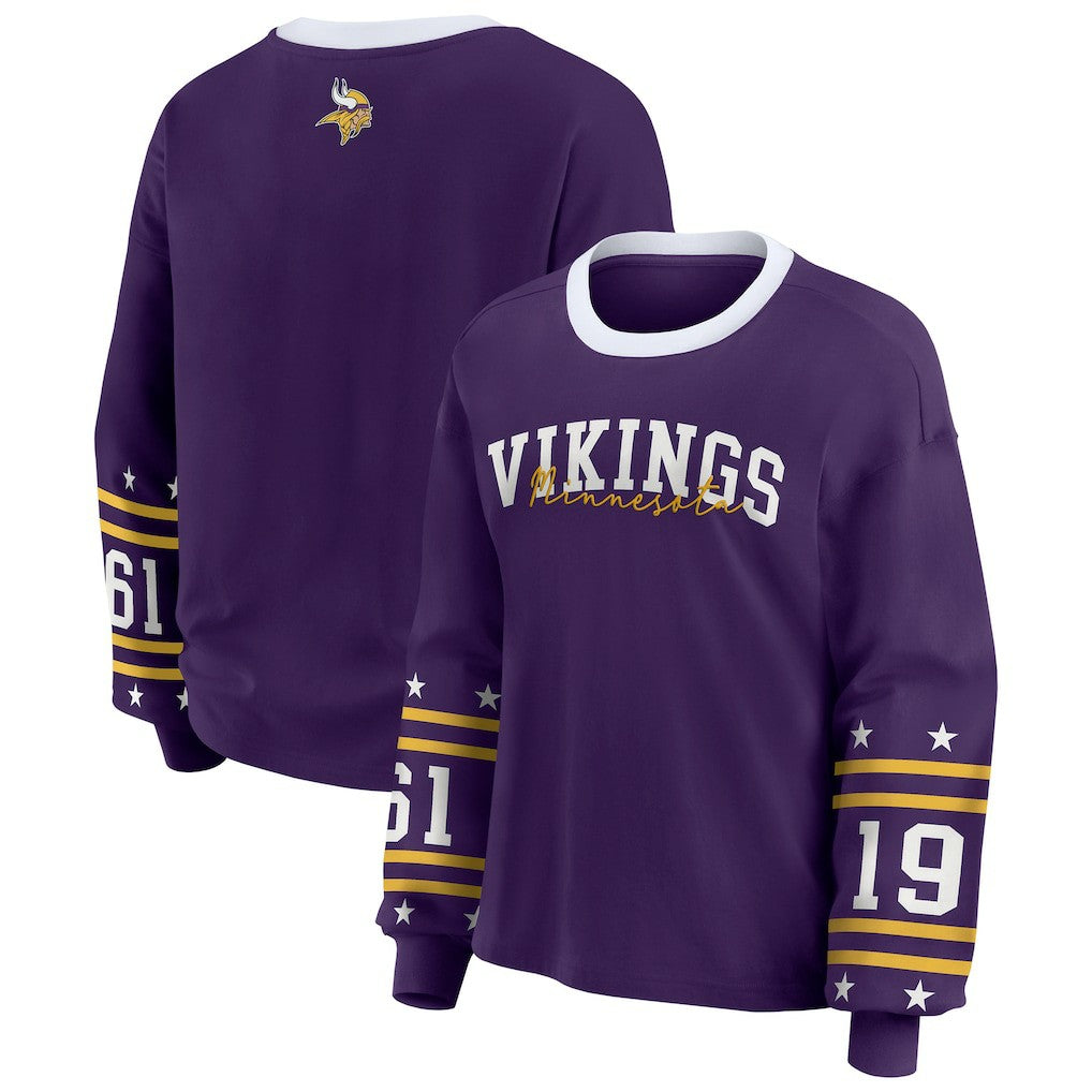 NFL Minnesota Vikings WEAR by Erin Andrews Women's Sport Long-Sleeve T-Shirt