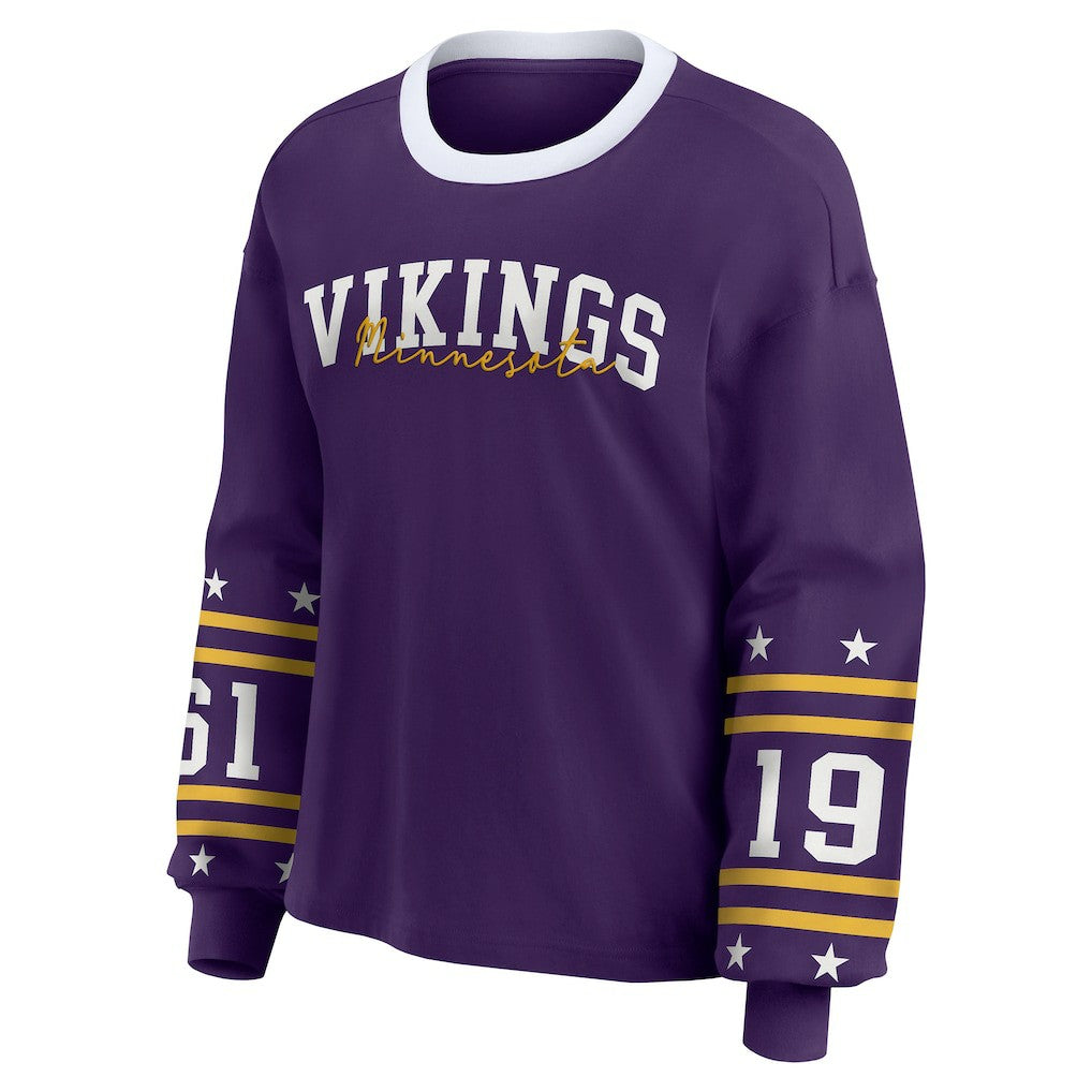 NFL Minnesota Vikings WEAR by Erin Andrews Women's Sport Long-Sleeve T-Shirt