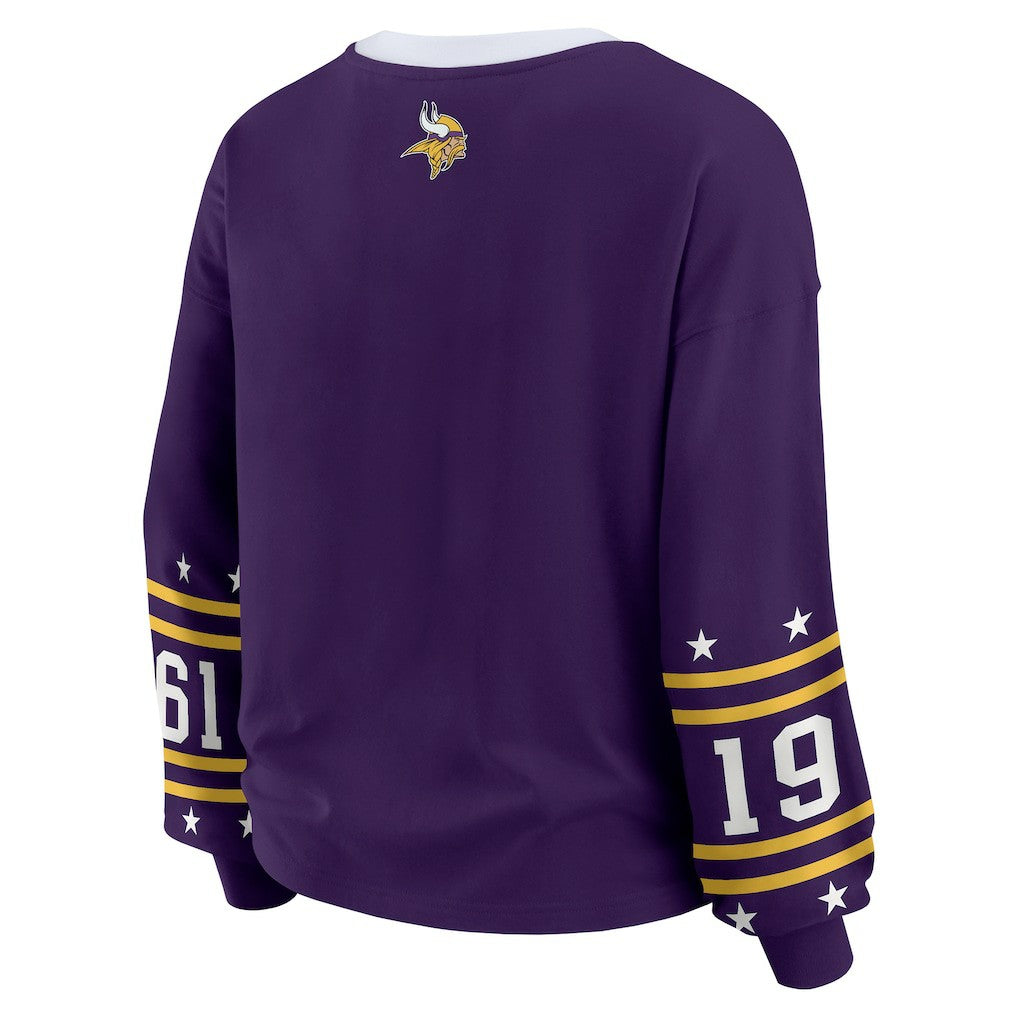 NFL Minnesota Vikings WEAR by Erin Andrews Women's Sport Long-Sleeve T-Shirt
