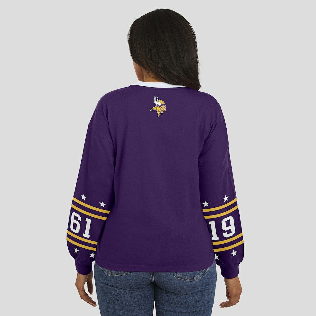 NFL Minnesota Vikings WEAR by Erin Andrews Women's Sport Long-Sleeve T-Shirt