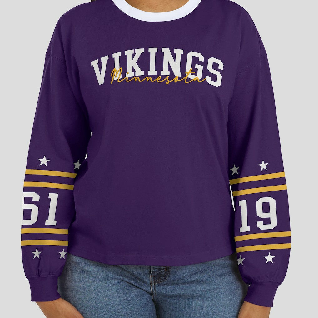 NFL Minnesota Vikings WEAR by Erin Andrews Women's Sport Long-Sleeve T-Shirt
