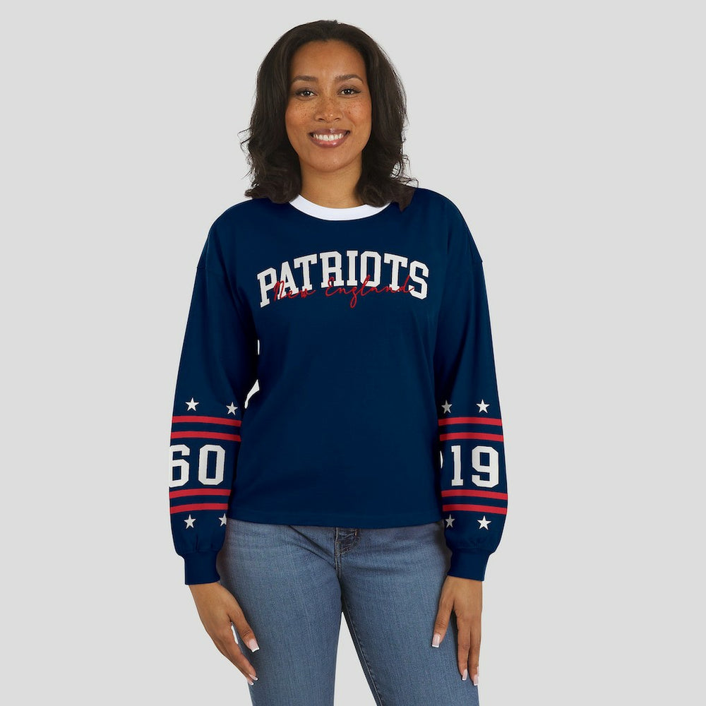 NFL New England Patriots WEAR by Erin Andrews Women's Sport Long-Sleeve T-Shirt
