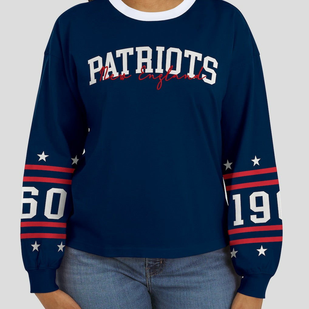 NFL New England Patriots WEAR by Erin Andrews Women's Sport Long-Sleeve T-Shirt